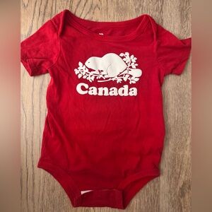 Roots Red Baby Bodysuit